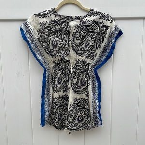 Girls Kimona black white dress size 6